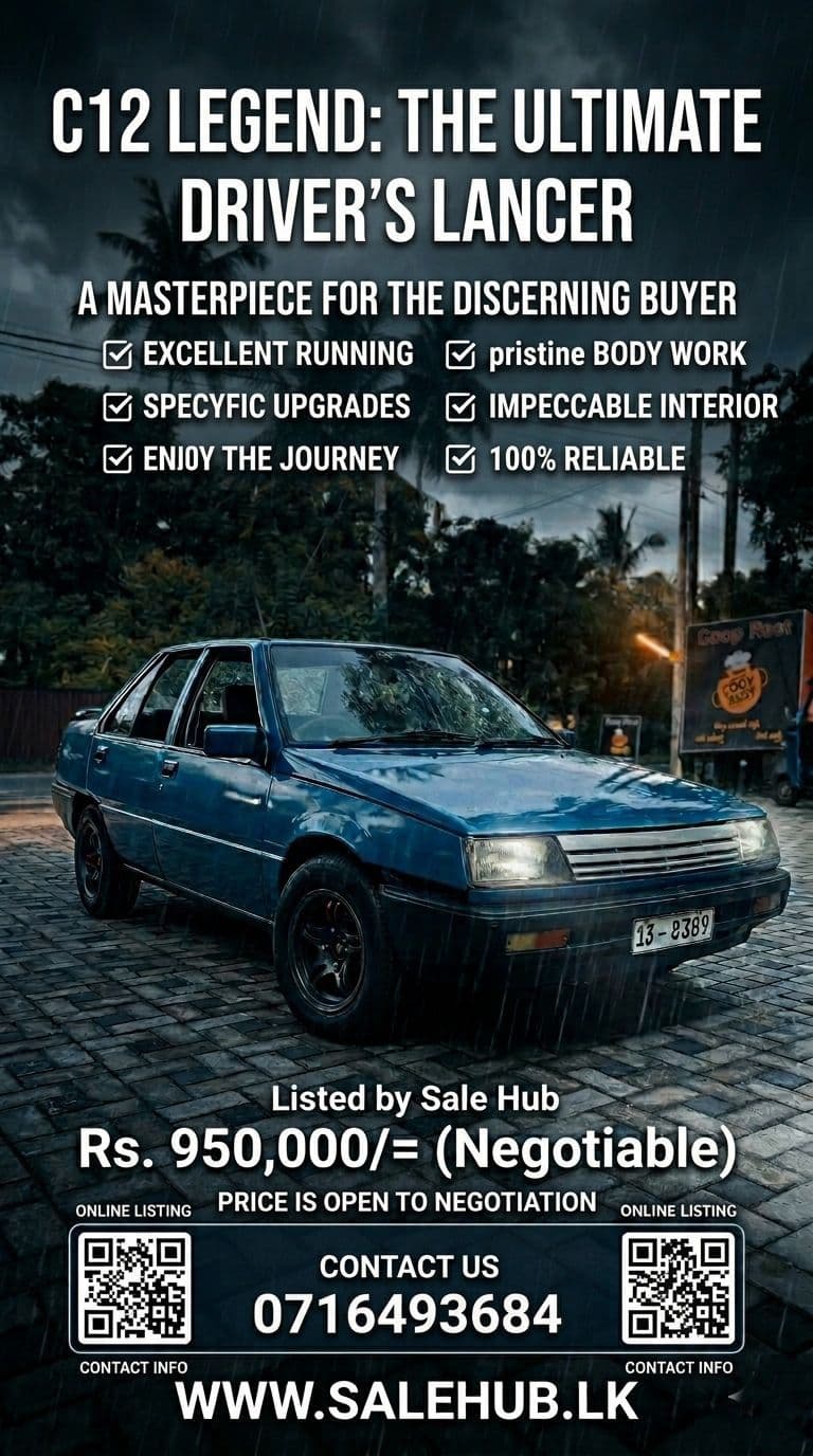 1989 Mitsubishi Lancer C12 for sale in Colombo, Sri Lanka