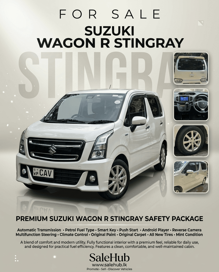 2017 Suzuki Wagon R Stingray for sale in Panadura, Sri Lanka